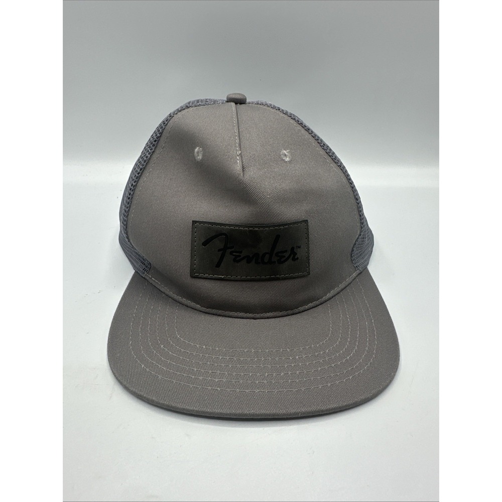 Fender Hat Gray / Silver Adjustable Back. Adult.